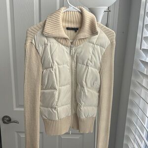 BCBGMaxAzria Cream and Tan Sweater